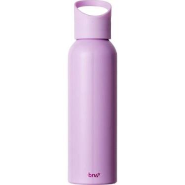 Imagem de Garrafa de Aluminio C/TAMPA Plastica 600ML Lilas - BRW