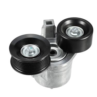 Imagem de X AUTOHAUX Roda de fricção tensora de correia de transmissão Serpentine para Ford F-250 Super Duty 1999-2002 para Ford F-250 Super Duty 2003 polia intermediária tensão da correia CA Nº F8UZ6B209CA