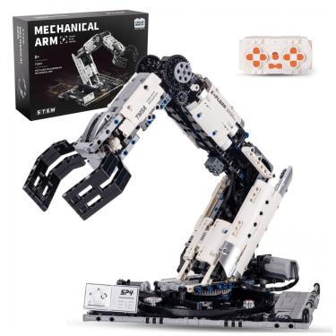 Imagem de Kit STEM Braço Robótico Técnico UNCLE BRICK com 784 Peças e Controle Remoto para Crianç...