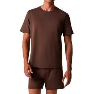 Imagem de Pijama Curto Hering 7C7R Masculino Comfort Algodão Pima T. P/XXG-Masculino