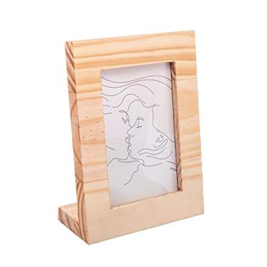 Imagem de Porta Retrato de Madeira Pinus 10cm X 15cm - Woodart