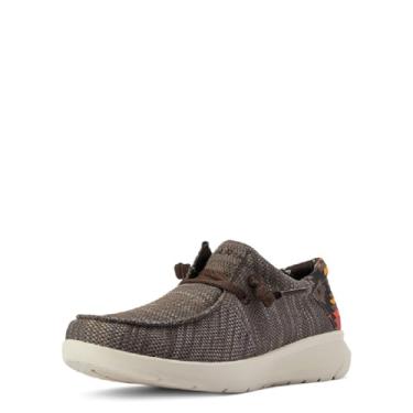 Imagem de ARIAT Men's Hilo Stretch Lace Loafer, Heathered Brown, 7