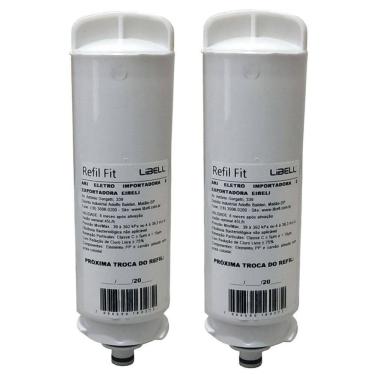 Imagem de Kit 2 filtros refil libell purificador de água acqua fit