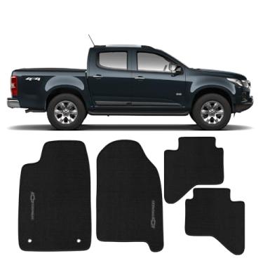 Imagem de Jogo De Tapetes Camionete S10 Ano 2012 A 2015 Em Carpete 7mm (Grafite, 2012 a 2015)