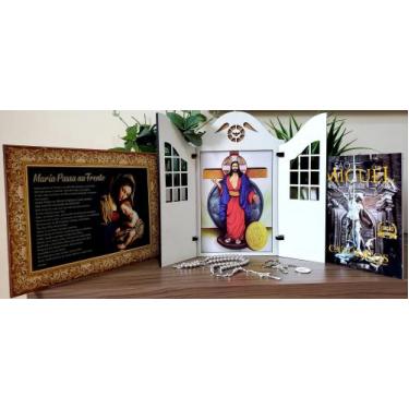 Imagem de Oratório kit capela de mesa Santa chagas - Seja luz Ateliê 