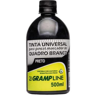 Imagem de Tinta Marcador Quadro Branco Reabastecedor 500ML - Preto - Gramp Line