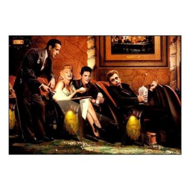 Imagem de Quadro Elvis Presley James Dean Marilyn Monroe Cinema 42x29 - Fanarte