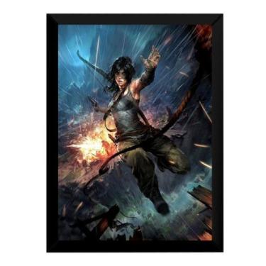 Imagem de Quadro Tomb Raider Game Arte Poster Moldurado - Fanarte