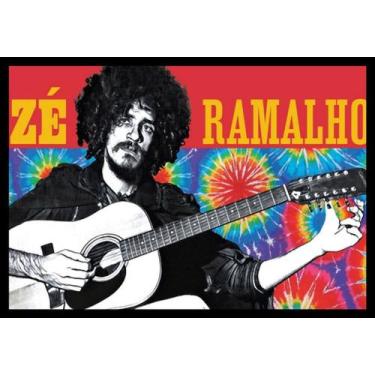 Imagem de Quadro Musica Zé Ramalho Mpb Arte Moldura 42x29cm - Fanarte