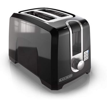 Imagem de Torradeira de caça-níqueis extra-wide black + decker 2 fatias, quadrada, preta, t2569b