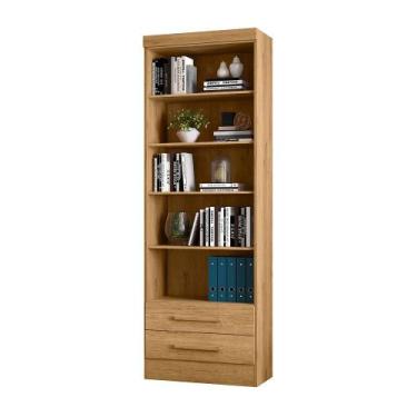 Imagem de Livreiro Multiuso com 2 Gavetas Freijo Toq - Qmovi