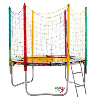 Imagem de Cama Elástica 1,83m Chicoplay Lona Amarela Nacional