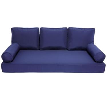 Imagem de Capa para cama de solteiro, para ambientes externos, rede de madeira, móveis, espreguiçadeira, conjunto de 6 peças, colchão, almofada, capa de almofada, impermeável, resistente ao desbotamento, apenas