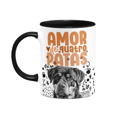 Imagem de Caneca - Amor de quatro patas - Rottweiler - B-black