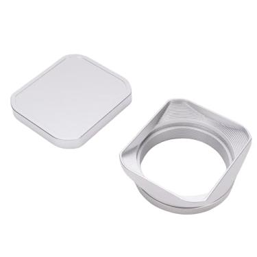 Imagem de Tangxi Capuz Quadrado de Lente de Metal, Alumínio da Liga de Alumínio (Prata)