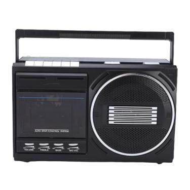 Imagem de Jectse Cassete Tape Player, Gravação USB, Som Estéreo, Rádio Boombox, Alto -falante de karaokê, Design Leve, Operado por Bateria, Gravador de Cassete (Plugue UE 220V)
