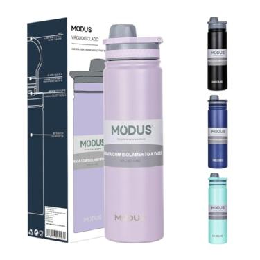 Imagem de Garrafa Térmica - 750ml, Parede Dupla de Isolamento 24horas Gelado, Tampa Rosca De Segurança, Anti Vazamento, BPA Free (Roxo)