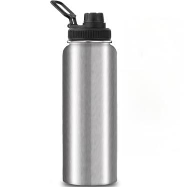 Imagem de Garrafa Térmica liso espacial Quente & Frio Com Isolamento Térmico(PRATA)