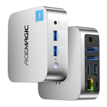 Imagem de Vista Mini V1 Mini PC,12th Gen Alder Lake-N N97(Beat N150/N100/N95, up to 3.6GHz),16GB DDR4 RAM 512GB SSD Mini Computer,Small Desktop 4K Dual Display/WiFi/VESA for Home/Office,Preinstalled OS