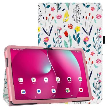 Imagem de DMLuna Capa para T-Mobile Revvl Tab 2 25.7 cm (Modelo: 9185W, versão 2025) SOMENTE, capa de couro PU premium com suporte (não serve para REVVL TAB 5G 26.3 cm 2023)