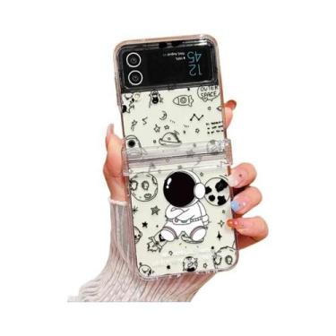 Imagem de Capa Transparente De Astronauta Para Samsung Galaxy Z Flip 7 FE 6 5 4,