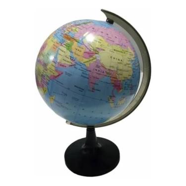 Imagem de Globo Terrestre Político Mapa Mundi . Total 22cm Giratorio - Kaz