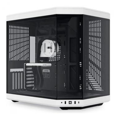 Imagem de Gabinete Gamer Aquário Hyte Y70 - Até 10 Fans - Cabo Riser Incluso - E-ATX - Preto e Branco