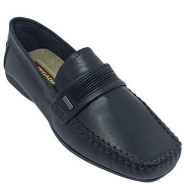 Imagem de Mocassim Pegada Masculino Couro Anilina com Solado em Borracha-Masculino