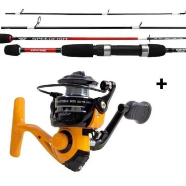 Imagem de Molinete Micro SpeedFish 800 Amarelo - Albatroz + Vara Speed Fish-Unissex
