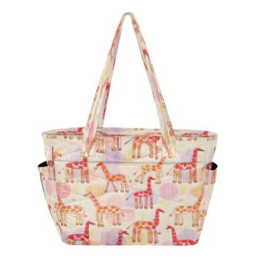 Imagem de Burbuja Bolsa feminina com desenho de giz de cera, bolsa de mão acolchoada leve para laptop, para viagem, escola, trabalho, academia