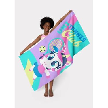 Imagem de Toalha de Praia Menina Unicórnio Tênis LAVANDA - PUKET