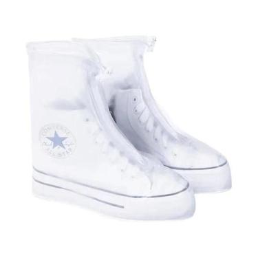 Imagem de Capas De Bota De Chuva Unissex Impermeáveis De Cano Médio Com Silicone