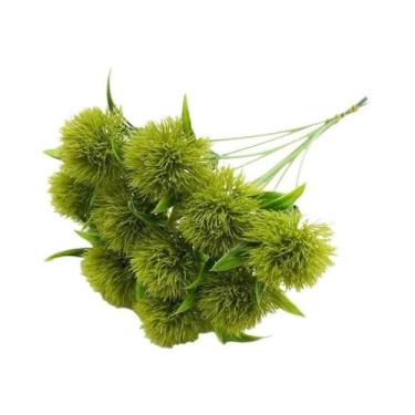 Imagem de Flores Artificiais De Dente-de-Leão Em Plástico Para Decoração De Casa