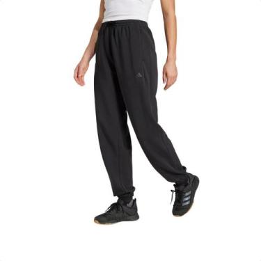 Imagem de Calca feminina designed for training warm-up adidas preta, M, Preto