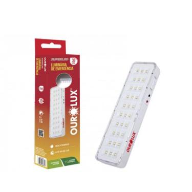 Imagem de Luminaria emergencia 30 leds ourolux  01986