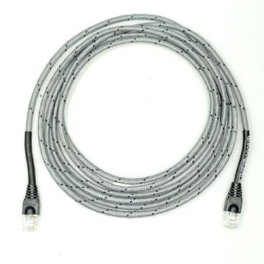 Imagem de Cabo de Rede Ethernet CAT6 Revestido em Tecido Colorido - 10 Metros - 