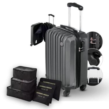 Imagem de Mala Pequena Com Cadeado E Garantia Vitalícia Sestini + Kit