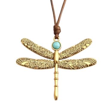 Imagem de joymiao Colares Boho para mulheres, cordão com pingente, colar longo de prata, vintage, suéter, joias hippie, presentes para mulheres e meninas, 7.8cm - 33.85cm, Couro sintético, Sem Pedra Preciosa