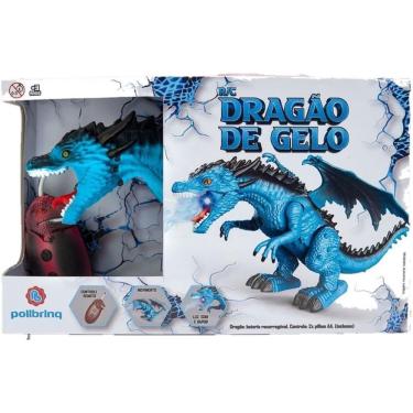 Imagem de DG053 - animal de brinquedo de plastico dragao azul (r/c dragao de gelo) - 7898706182587