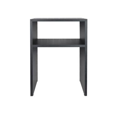 Imagem de Mesa De Cabeceira Preta Cama Solteiro Quarto Sala 50x35cm