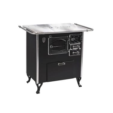 Imagem de Fogão A Lenha C/forninho Esq Preto Fornos Pinhal Alumínio N2