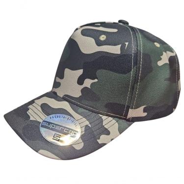 Imagem de Boné Aba Curva Camuflado Frente Americana Supercap 26708 Marrom