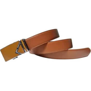 Imagem de Cintos Masculinos Pretos Brancos Cintos Automáticos De Liga Fivela Masculina Cinto De Couro De Vaca Genuíno, White-2, 120