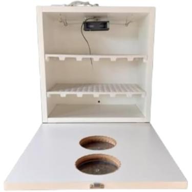 Imagem de Chocadeira Pet Compacta Para 60 Ovos De Galinha Ou 180 De Codorna Com Controle De Temperatura Automático E Rolagem Dos Ovos Manual
