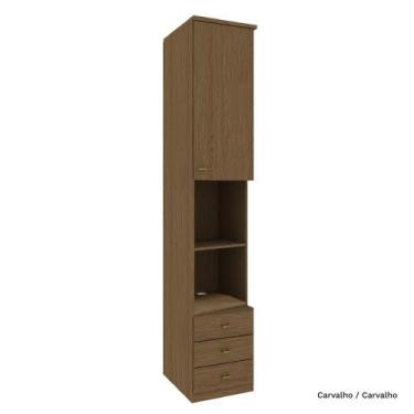 Imagem de Guarda Roupa Modulado Lateral 01 Porta com 245cm de Altura 03 Gaveta S