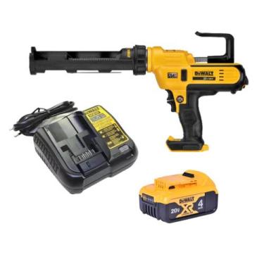 Imagem de Pistola De Silicone A Bateria 20V 4ah DCE560B Carregador Bivolt - Dewa