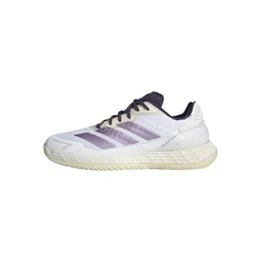 Imagem de adidas Tênis feminino Defiant Speed 2, Branco/ameixa em pó/ameixa aurora, 36