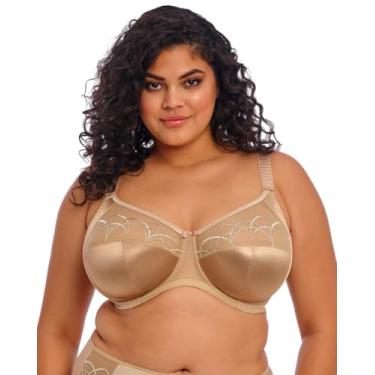 Imagem de Elomi Sutiã feminino plus size Cate cobertura total com aro, avelã, 38E, Avelã, 38E