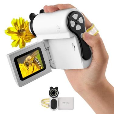 Imagem de Microscópio Hideal HP60 2" portátil para crianças 3 em 1 branco