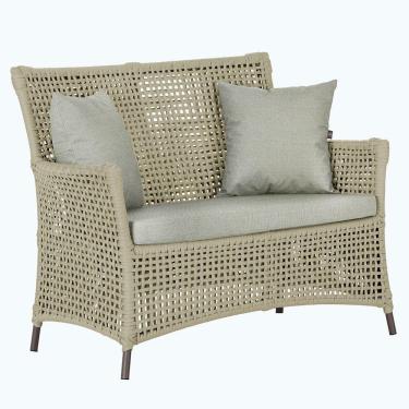 Imagem de 1 Sofá área Externa Igapó Alumínio Marrom Corda Náutica E3 Rami